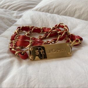 St. John Gold Tone Chain Belt